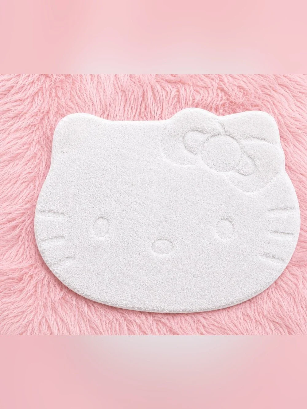 Hello Kitty White Bath Rug Sanrio Kawaii Coquette Decor NWT